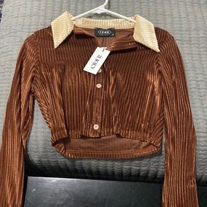 Velvet crop top by cider